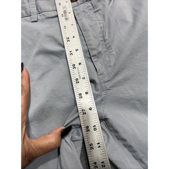 Bonobos Maide Golf Pants Poly Straight Leg Flat Front Gray/Blue Mens Size 34x34 - Picture 9 of 12
